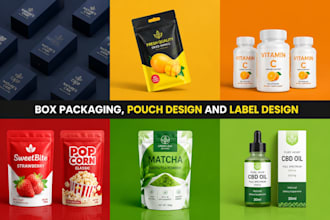 create product packaging with dieline and 3d mockup