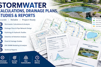 provide stormwater calculations, drainage plans, studies and reports