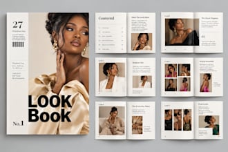design fashion lookbook magazine brand lookbook flipbook product catalog design