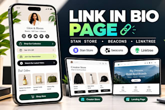 create a link in bio page for instagram, tiktok and social media