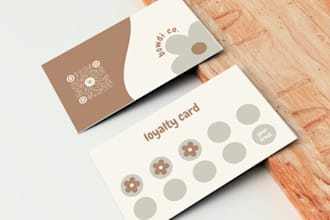 design a professional customer loyalty card