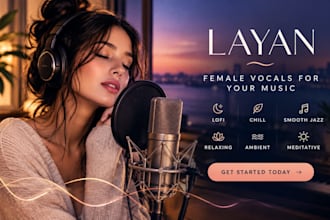 sing relaxing lofi chill female vocals and smooth jazz vocals