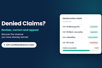 review and write insurance claim denial appeal letters
