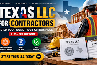 form texas llc for contractors and construction companies with ein