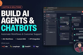 build chatbot ai, ai agents using chatgpt, llm, vapi, n8n, langgraph, API key