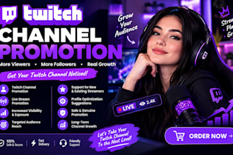 boost twitch live viewers, twitch partner and twitch channel promotion