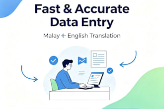 do fast data entry and translate malay to english