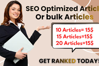 write SEO optimized content writing and  bulk articles