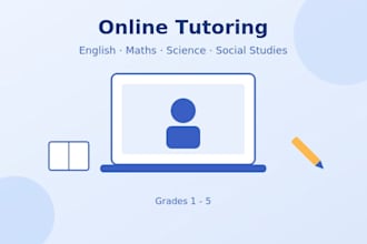 teach english, mathematics, hindi, science or social studies for grade 1 to 5