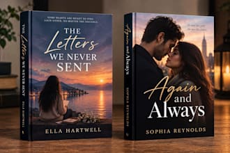 custom book cover, ebook cover and print ready KDP cover