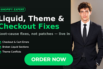fix shopify liquid theme and checkout errors
