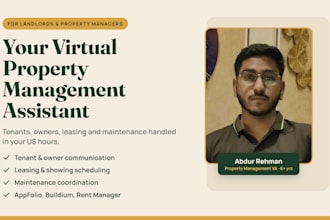 be your virtual property management assistant for rentals
