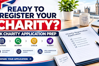 prepare your UK charity registration application for charity commission