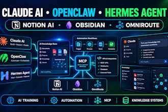 claude notion ai brain obsidian openclaw ai herme agent claude omniroute trainer