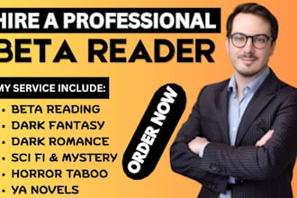 beta read dark fantasy, dark romance, sci fi, historical, horror taboo, ya novel