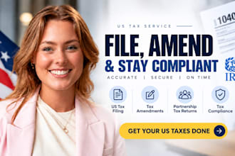 file US tax service US tax amendment compliance partnership tax, tax reduction