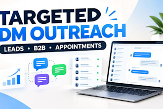 targeted mass dm outreach, lead gen, cold outreach and b2b appointment setting