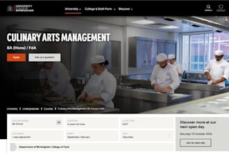 design wix culinary MBA website chef training website hospitality website