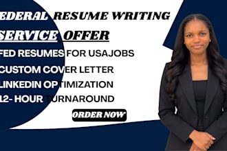 write a professional ats federal resume for USA government jobs