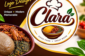 create a professional amala food menu, flyer, poster or social media design