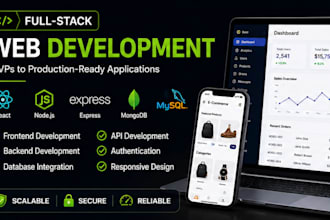 be your a full stack developer for web and applications