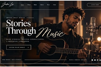 design squarespace music artist website dj band website epk