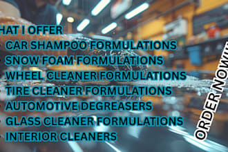 develop professional car care and auto detailing chemical formulations
