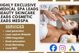 generate medspa leads for your aesthetic clinic beauty and cosmetics leads