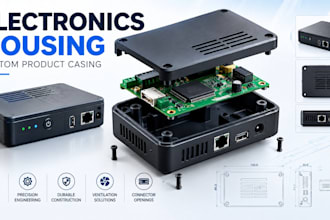design a custom electronics housing and product casing