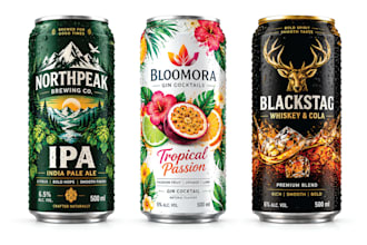 design energy drink, soda and beverage can label