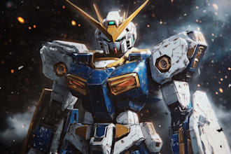do mecha robot gundam illustrations