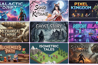 design steam store graphics banners header capsule and game promotional artwork