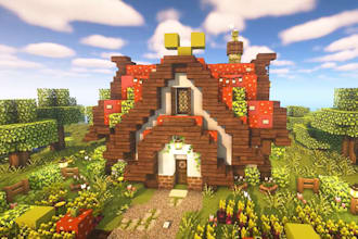 build a custom minecraft survival base, house, farm or smp build
