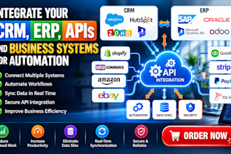 integrate your CRM erp apis and business systems for automation