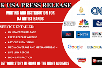 do online press release submit pr distribution to UK USA global news sites