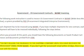 write technical manuals, sops, work instructions and documentation