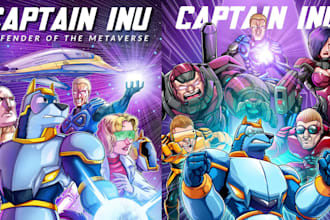 a fantasy comic book cover graphic novel or webtoon art