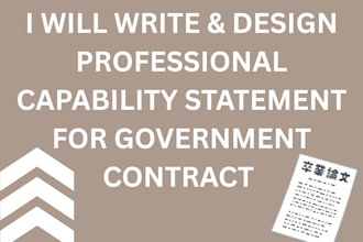 design capability statement in your business