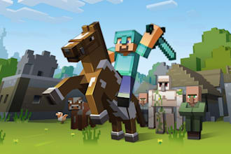 build minecraft houses, castles, cities, villages, maps and server spawns