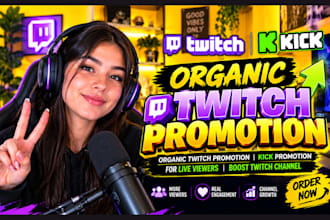 organic twitch promotion twitch kick channel promotion twitch kick live viewers