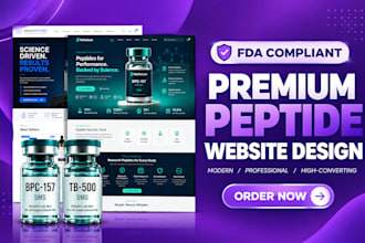 build an fda compliant peptide website on woocommerce