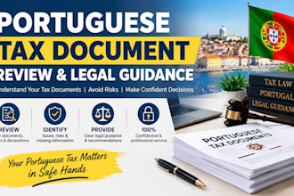 review portuguese tax documents and provide legal guidance