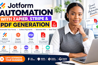 build jotform automation with zapier stripe integration and pdf generation