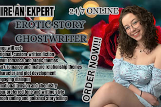 write erotic story, romance story, erotica, dark romance and nsfw fiction