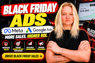 set up black friday meta and google ads campaigns