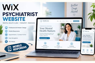 design wix psychiatrist website mental health clinic website redesign
