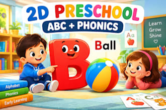 2d preschool book and educational illustrator