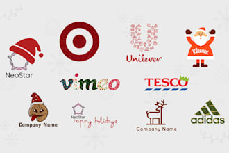 give your brand a festive christmas logo makeover and social kit