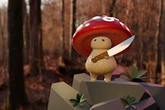 create 3d game characters and creatures in blender