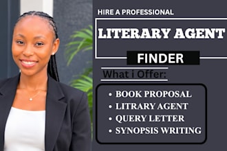 submit your book to active literary agents and write book proposal